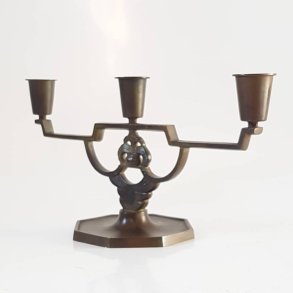 Art Deco bronze lysestage GAB No. 240