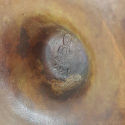 Art Deco bronze lysestage GAB No. 240