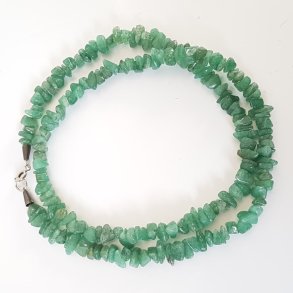 Retro halskde i grn Aventurin