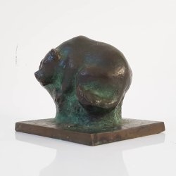 Massiv bronze figur 
