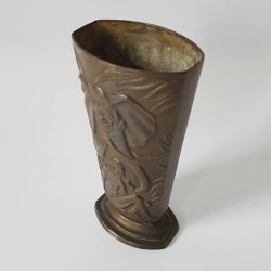 Art Deco vase Stjarn metall Sweden