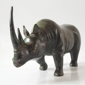 Bronze skulptur af nsehorn