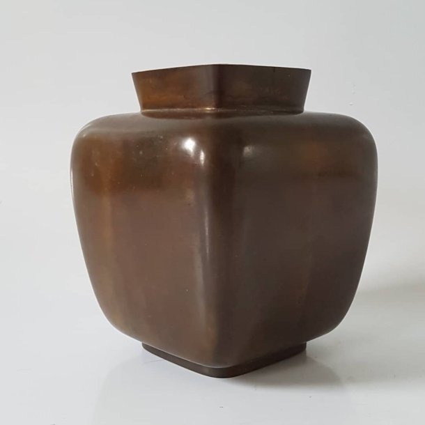 Art Deco bronze vase