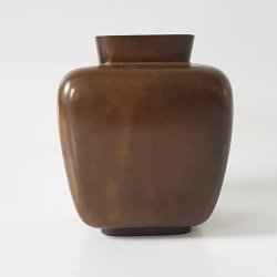 Art Deco bronze vase
