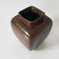 Art Deco bronze vase