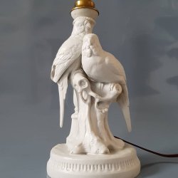 Volkstedt biscuit bordlampe