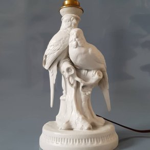 Volkstedt biscuit bordlampe