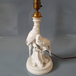 Volkstedt biscuit bordlampe