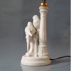 Volkstedt biscuit bordlampe