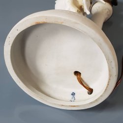 Volkstedt biscuit bordlampe