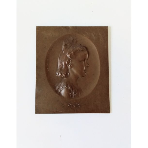 Art Deco bronze relief 