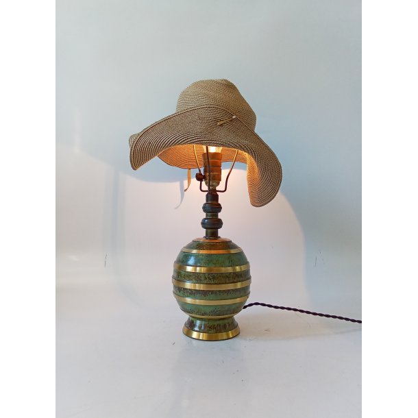 Art Deco SV.M Handarbete bronze lampe