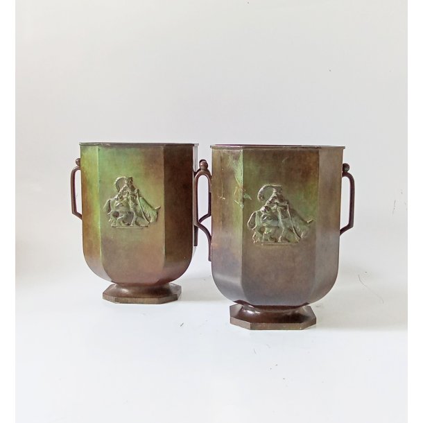 Art Deco GAB bronze vaser No.48