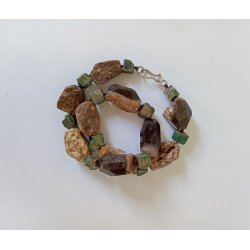 Tung halvdelsten halskde 