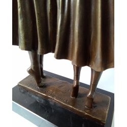 Bronze skulptur i Art Deco stil