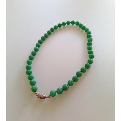Retro jade halskde 