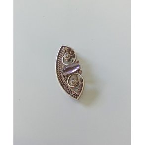 Vintage broche i forgyldt slv 