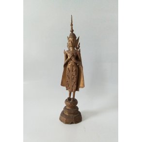 Antik Buddha i forgyldt bronze 