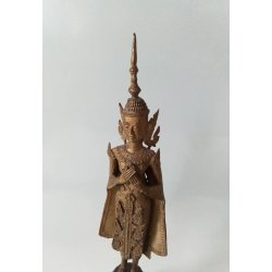 Antik Buddha i forgyldt bronze 