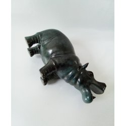 Bronze skulptur flodhest 