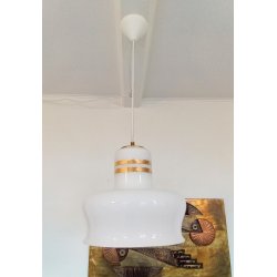 Retro pendel i opalglas 