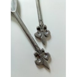 Retro salat bestik i aluminium 