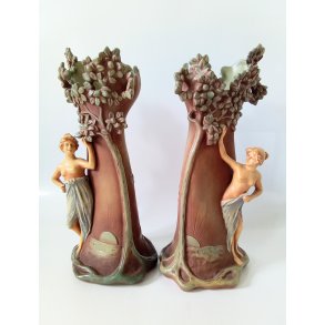 Art Nouveau Bernhard Bloch fajance vaser 