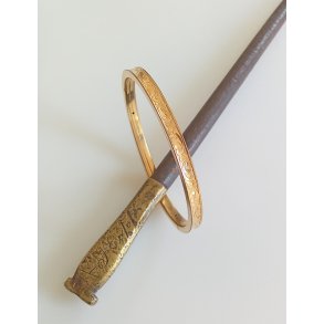 Vintage armring i forgyldt messing 