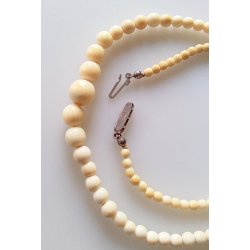 Art Deco halskde med slv ls 