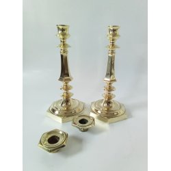 Art Deco Franske lysestager i messing 