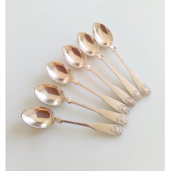 Musling kaffeskeer i slv 