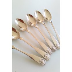 Musling kaffeskeer i slv 