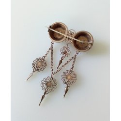 Art Nouveau Marius Hammer slv broche 