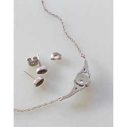 Retro smykkest i slv prydet med onyx 