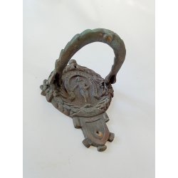 Antik fransk drhammer i bronze 