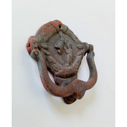 Gammel d�rhammer i messing 