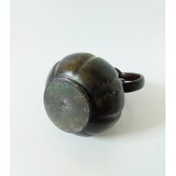 Art Deco kande i bronzeret metal 