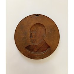 Art Deco portrt / relief i bronze 