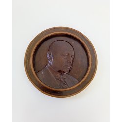 Art Deco portrt / relief i bronze 