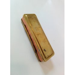 Antik snus / tobaksdse i messing og kobber 