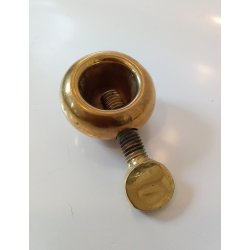 Carl Aubck  nddeknkker i messing 