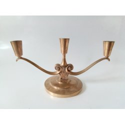 Art Deco bronze lysestager 