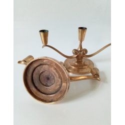 Art Deco bronze lysestager 