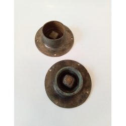 Gamle Tankdksel / Pfyldningsdksel i bronze mrket Hundested Motor.