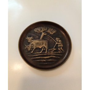 Vintage bronze sk�l 