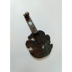 Art Deco drhammer i patineret bronze 
