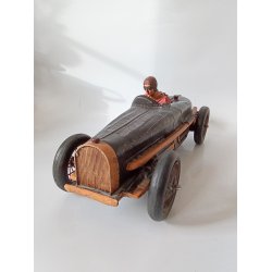 Vintage Bugatti race car model