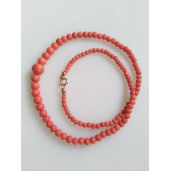 Art Deco koral halskde 