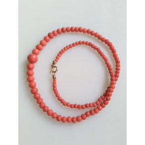 Art Deco koral halskde 