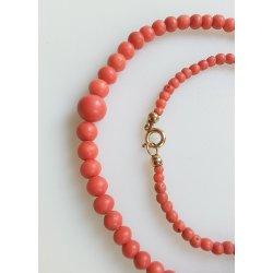 Art Deco koral halskde 